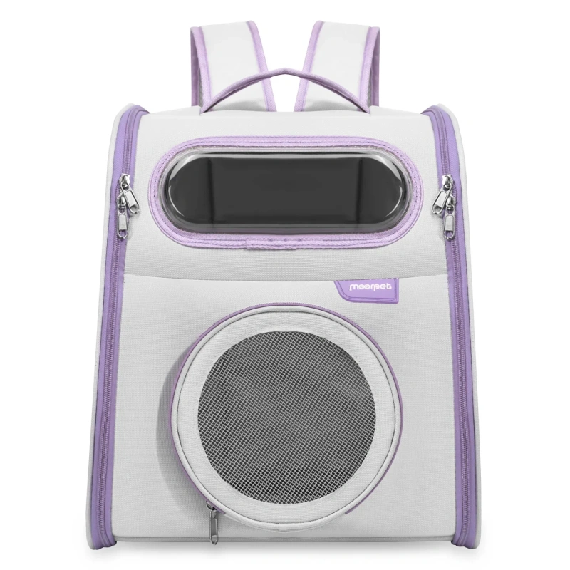 Multi-Functional Breathable Pet Backpack Spacious, Breathable & Portable Ventilated, Comfortable for Travel  with Cats and Dogs
