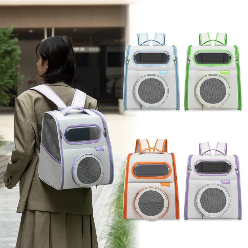 Multi-Functional Breathable Pet Backpack Spacious, Breathable & Portable Ventilated, Comfortable for Travel  with Cats and Dogs