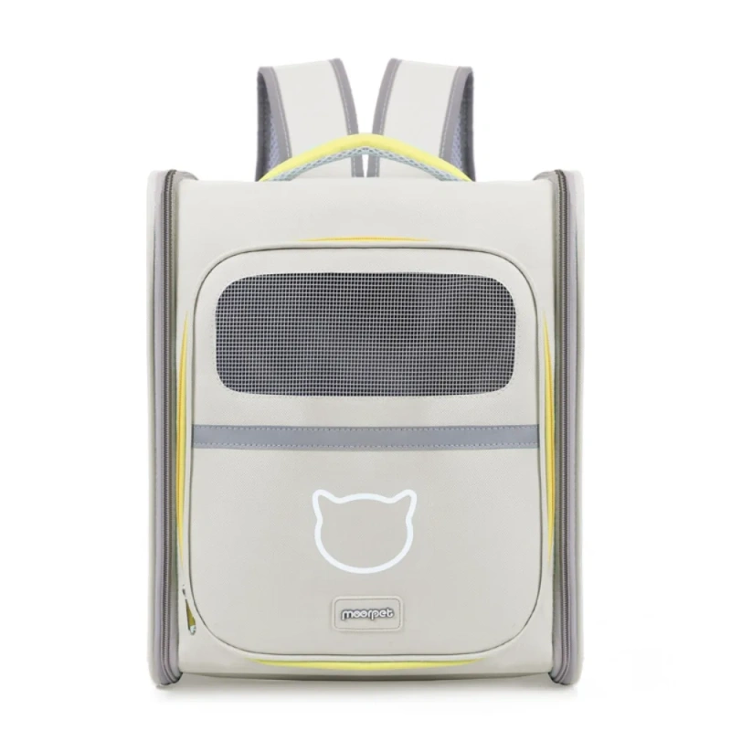 Breathable Pet Carrier Backpack Large Capacity Windproof Cat Outdoor Bag Wear-resistant Bite Resistant Pet Travel Backpack