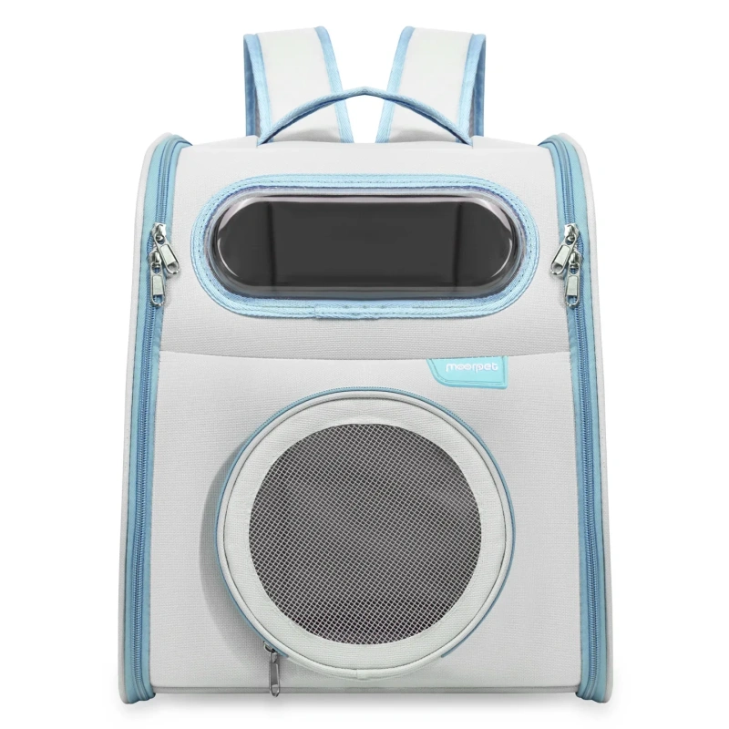 Multi-Functional Breathable Pet Backpack Spacious, Breathable & Portable Ventilated, Comfortable for Travel  with Cats and Dogs
