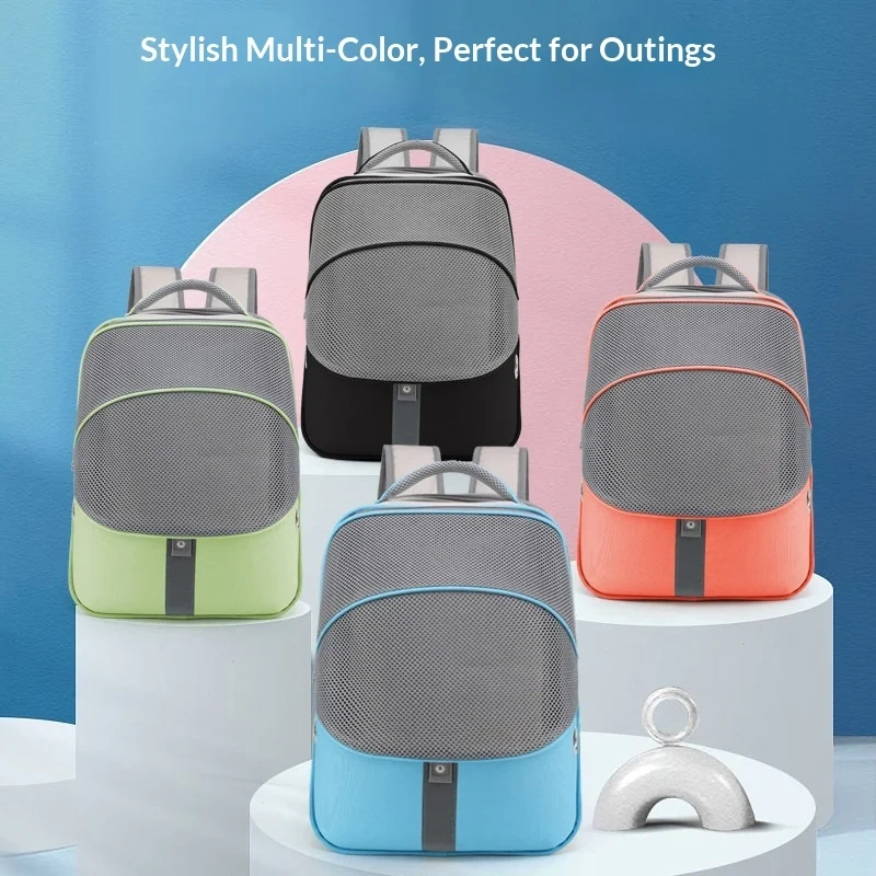Factory Direct Supply Double-Shoulder Breathable Large Capacity Portable Cat Backpack for Outdoor Use