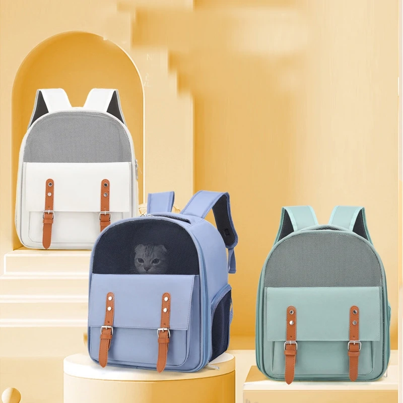 New Breathable Shoulder Bag Backpacks with Side Opening for Cats Dogs Outdoor Walking Shopping Travelling Pet Products Supplies