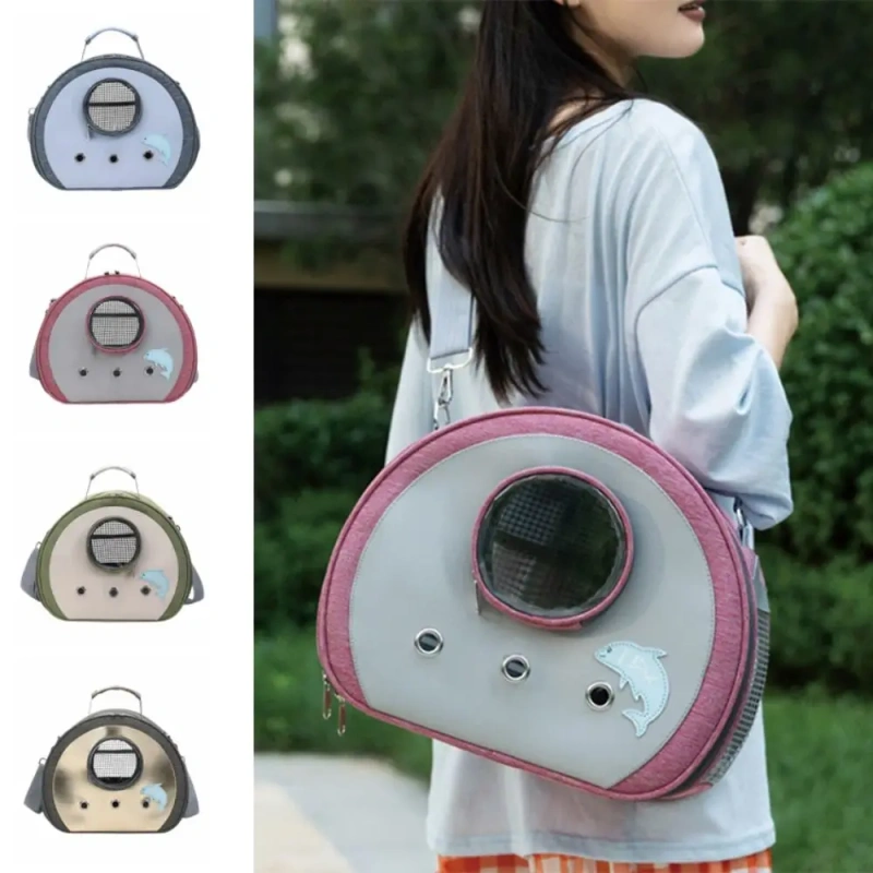Portable Small Pet Outing Bag Clear View Breathable Chinchilla Outdoor Cage Lightweight Handheld Hamster Travel Carrier