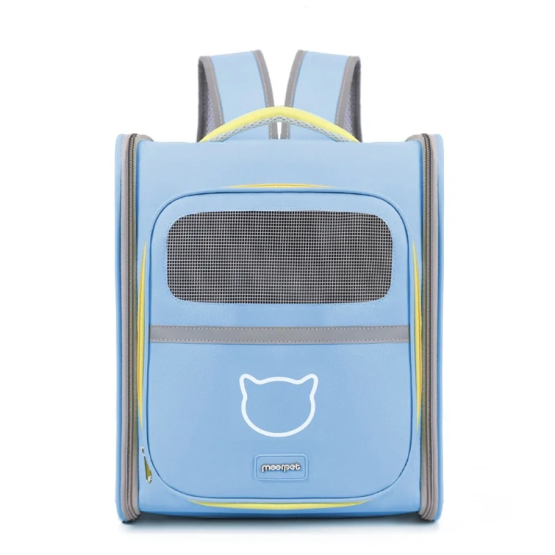 Breathable Pet Carrier Backpack Large Capacity Windproof Cat Outdoor Bag Wear-resistant Bite Resistant Pet Travel Backpack