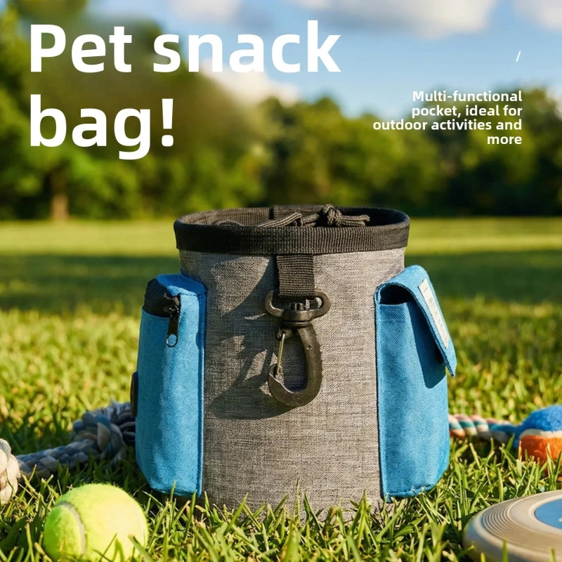 Large Capacity Crossbody Waist-Worn Dog Food & Snack Bag for Outdoor Travel and Training