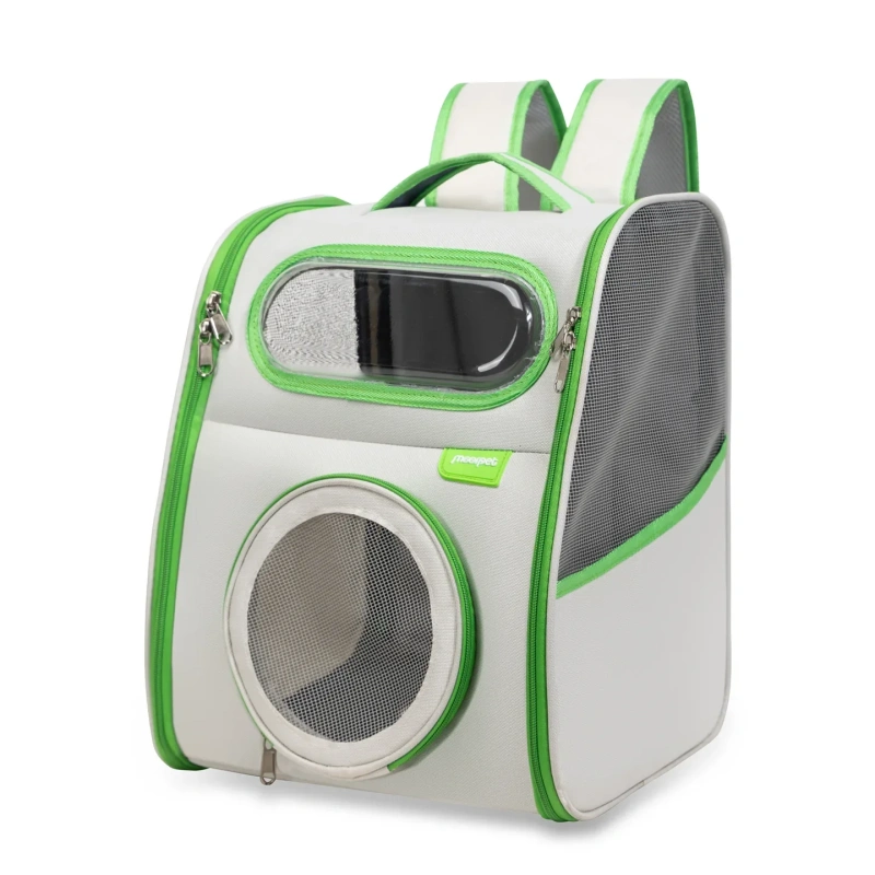 Multi-Functional Breathable Pet Backpack Spacious, Breathable & Portable Ventilated, Comfortable for Travel  with Cats and Dogs