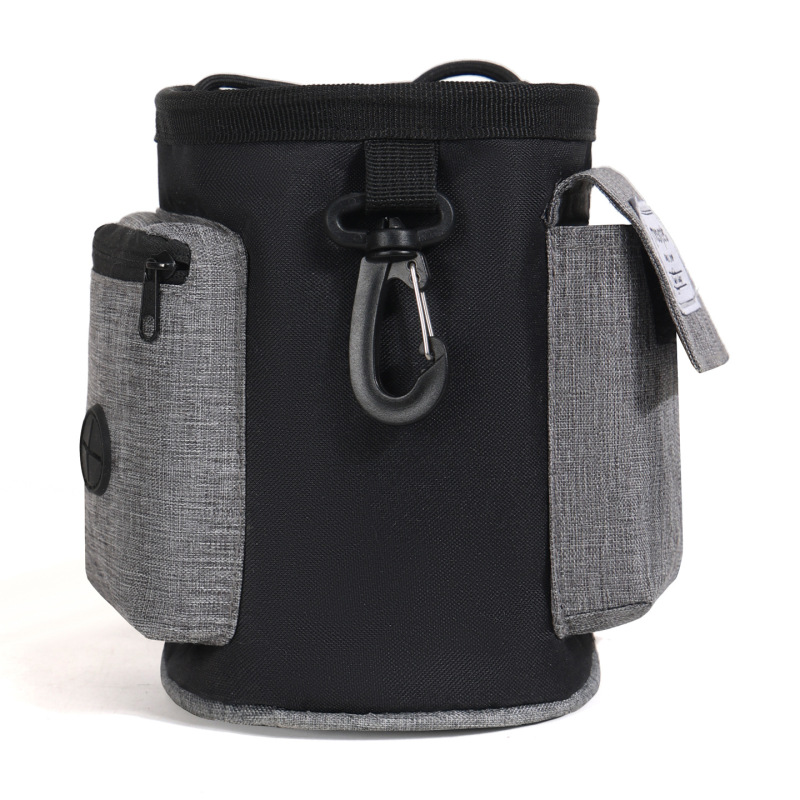 Large Capacity Crossbody Waist-Worn Dog Food & Snack Bag for Outdoor Travel and Training