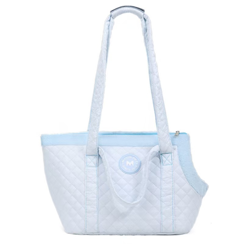 Pet Cat Tote Bag Autumn/Winter Ultra Light Quilted Cotton Pet Tote Bag