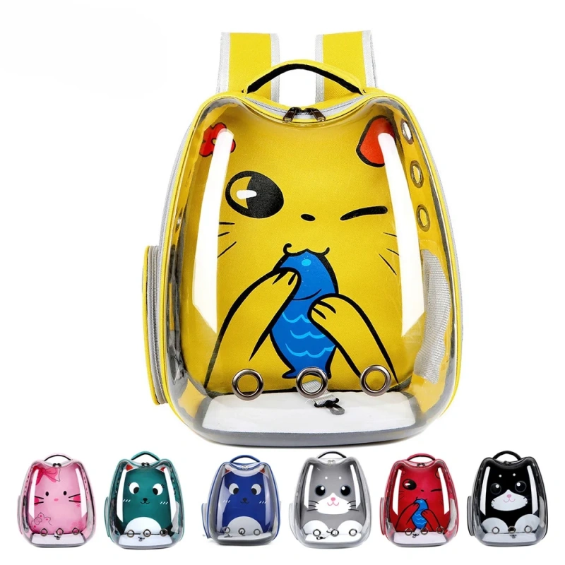 Outdoor Pet Backpack cat transportin Breathable Space Transparent Design Capsule Space Cat Bag