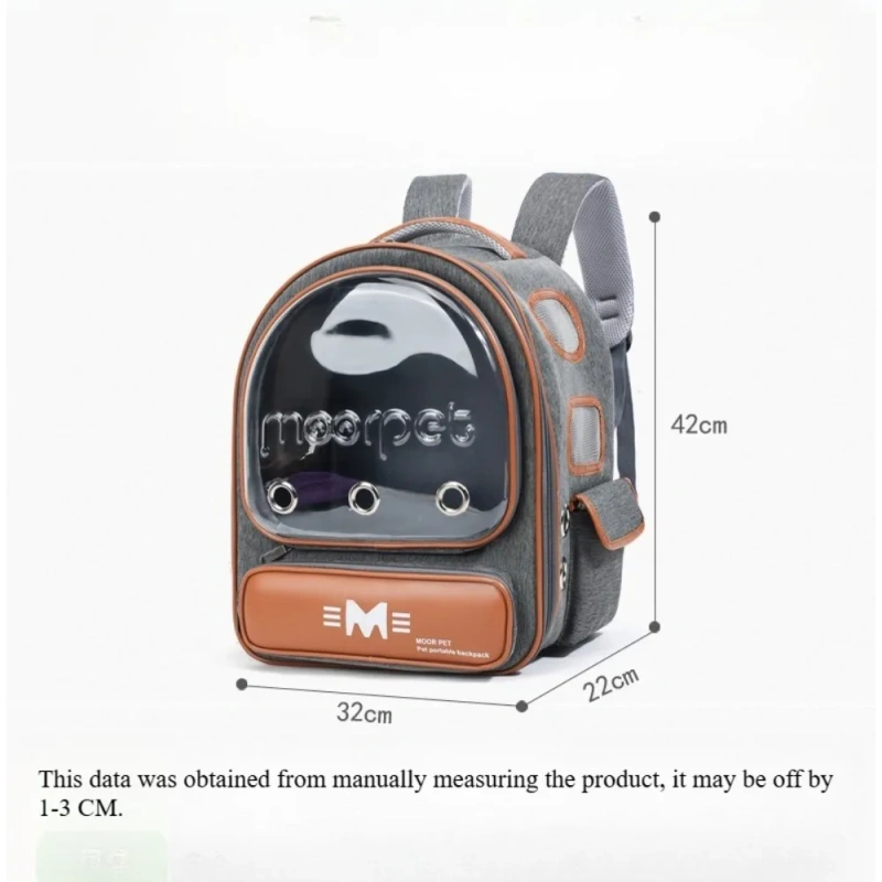 Portable Cat Bag Travel Breathable Large Capacity Pet Transportation Dog Backpack for Small Dogs Outdoor Rabbit Cage