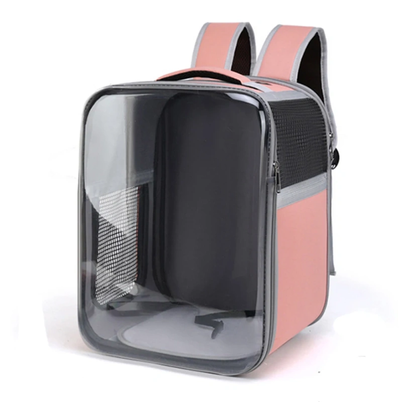 Transparent Outdoor Backpack Portable Cat Carriers Bag Breathable Pet Cats Dogs Birds Bag for Airline Approved Transport