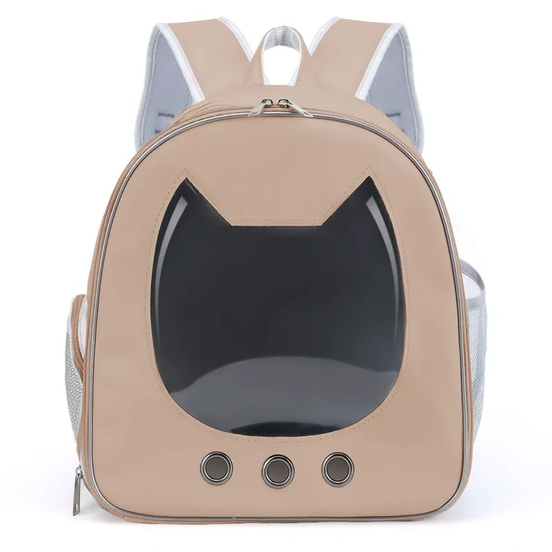 Portable Transparent Pet Backpack Foldable Outdoor Carrying Cats Bag Breathable Travel Bags for Kittens/Dogs Going Out Pets Bag