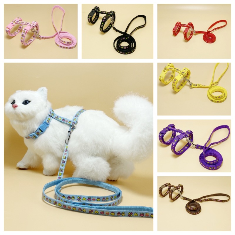 cat Mushroom pattern harness