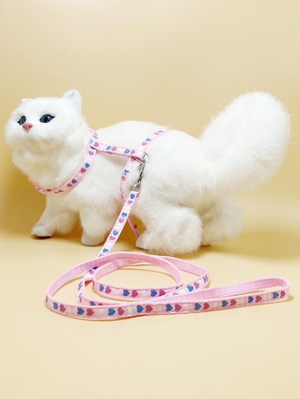 Fashion Free Shipping Printed Camouflage Cat Harness Leash Set