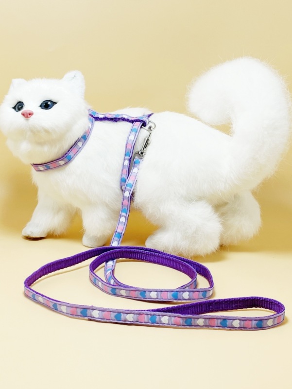 Fashion Free Shipping Printed Camouflage Cat Harness Leash Set