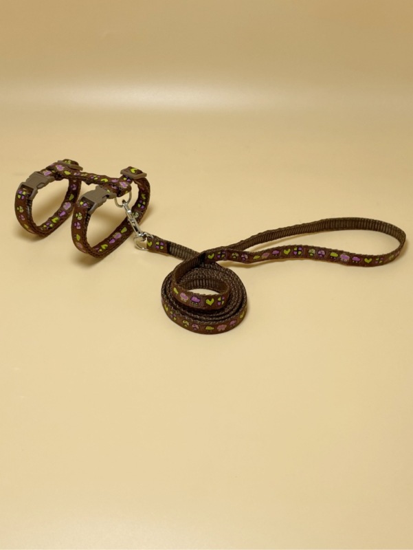 cat Mushroom pattern harness