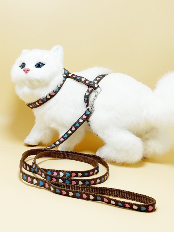 Fashion Free Shipping Printed Camouflage Cat Harness Leash Set
