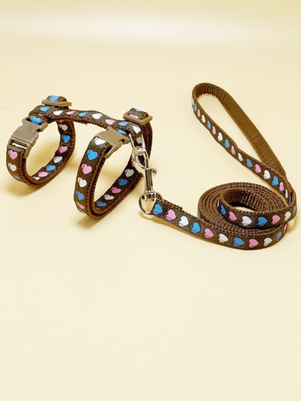 Fashion Free Shipping Printed Camouflage Cat Harness Leash Set
