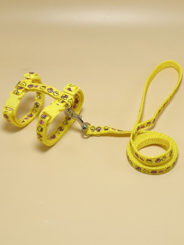 cat Mushroom pattern harness