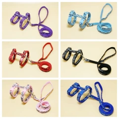 Fashion Free Shipping Printed Camouflage Cat Harness Leash Set Adjustable Anti-escape Pet Chest Strap for Small Dogs Cats