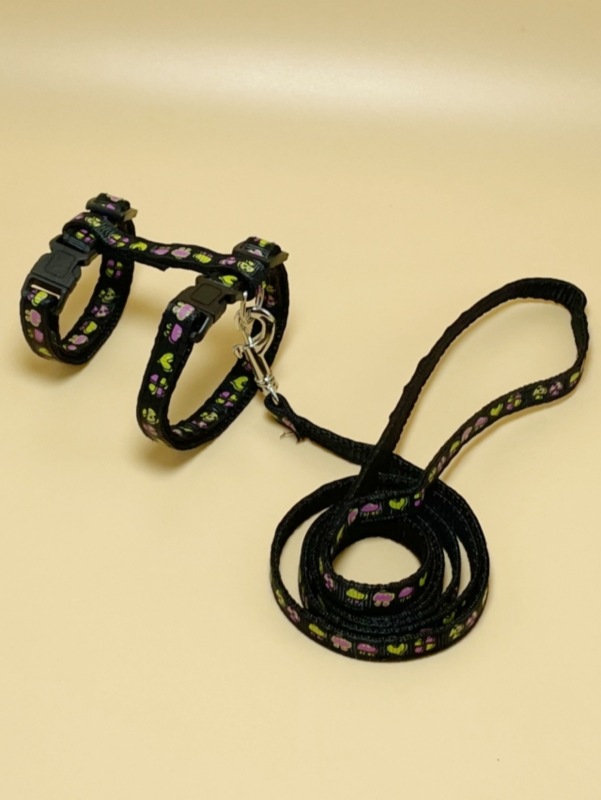cat Mushroom pattern harness