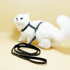 Fashion Free Shipping Printed Camouflage Cat Harness Leash Set Adjustable Anti-escape Pet Chest Strap for Small Dogs Cats