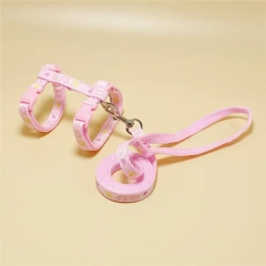 Pet Dog Collar Small Dog Cat Harness Leash Adjustable Vest Collar Puppy Outdoor Walking Chihuahua Terier Schnauzer Pet Leash