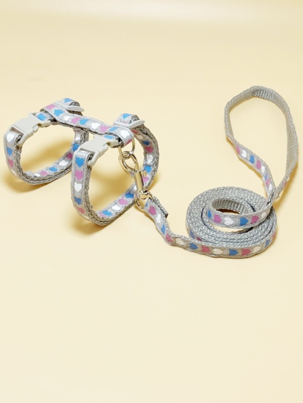 Fashion Free Shipping Printed Camouflage Cat Harness Leash Set