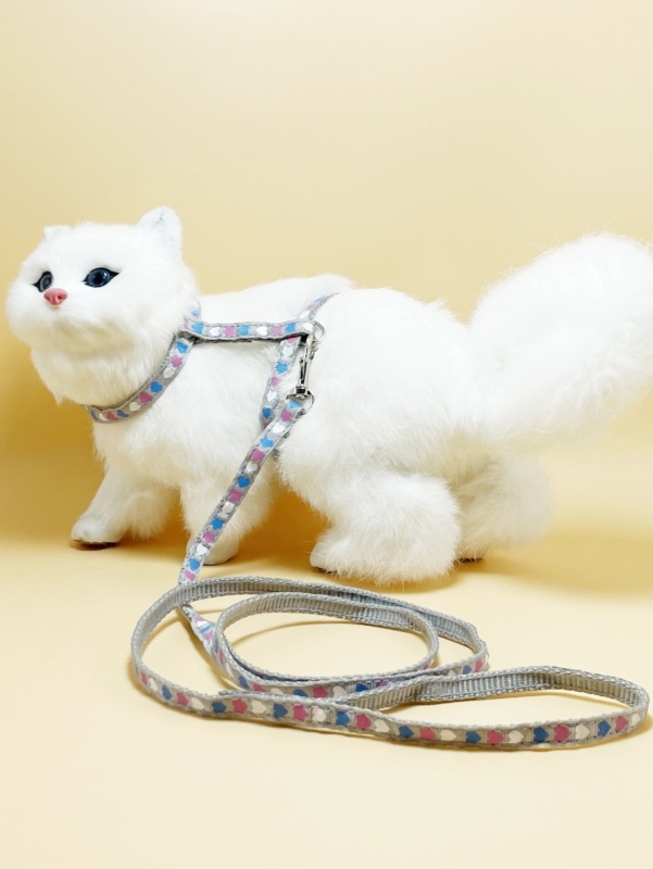 Fashion Free Shipping Printed Camouflage Cat Harness Leash Set