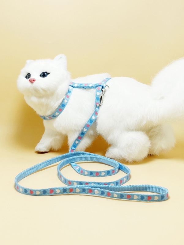 Fashion Free Shipping Printed Camouflage Cat Harness Leash Set