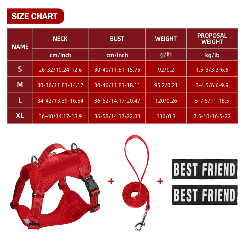 2026 Fashion Solid Cat Dog Harness Set Reflective Nylon Mesh Pet Gear Lightweight Breathable Harness