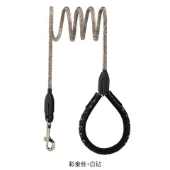 Dog sparkly rhinestone leash