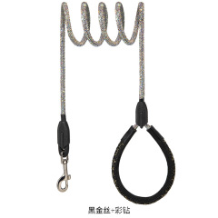 Dog sparkly rhinestone leash