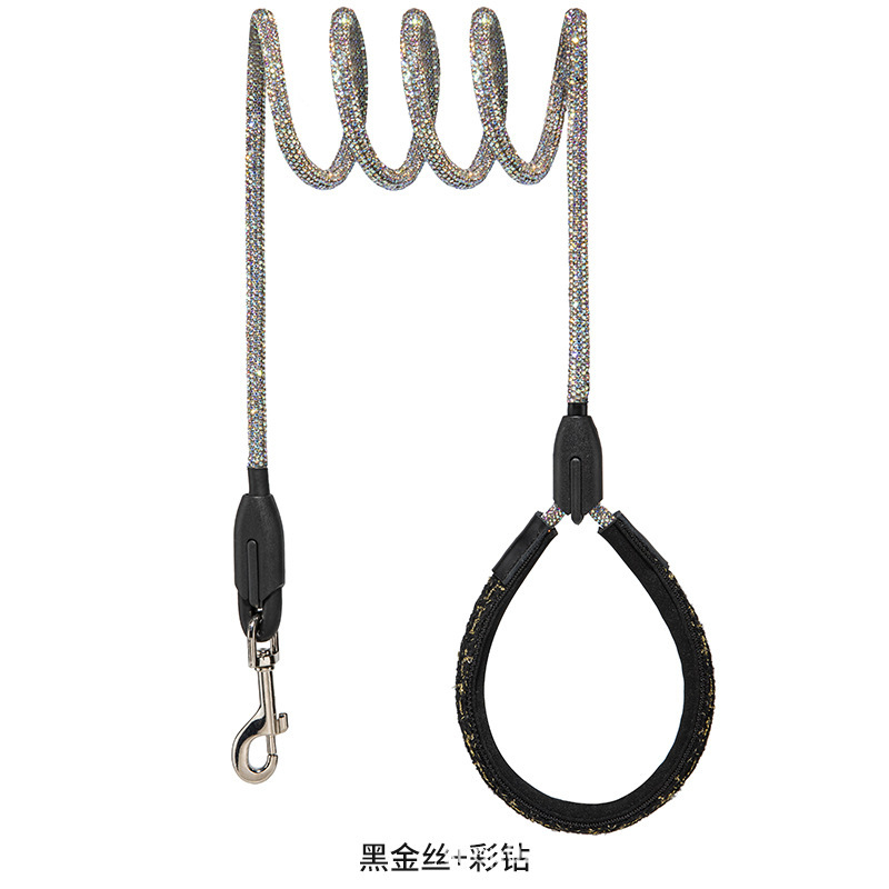 Dog sparkly rhinestone leash