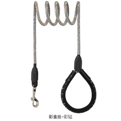 Dog sparkly rhinestone leash