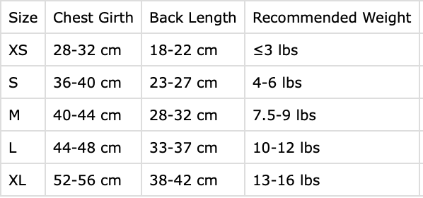 Pet Spring/Autumn Base Layer