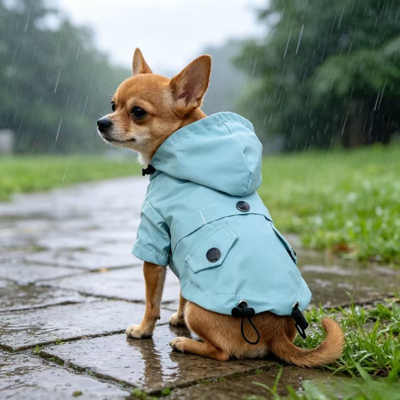 Raincoat for pet cats and small dogs