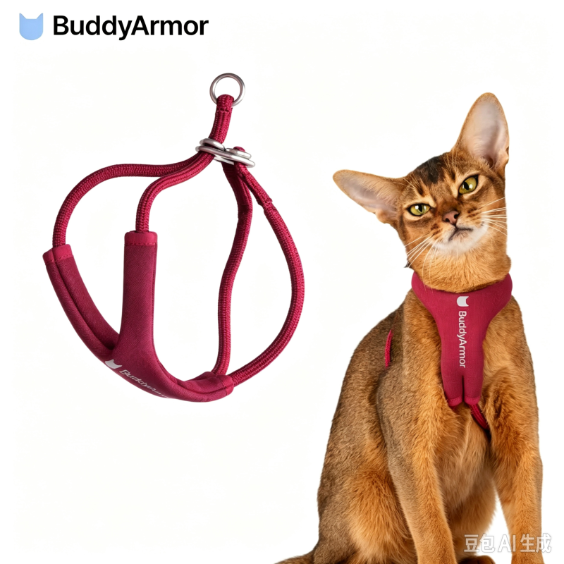 BuddyArmor Adjustable  harness Can Be Worn Around The Waist or Crossbody for Walking Cats and Pets