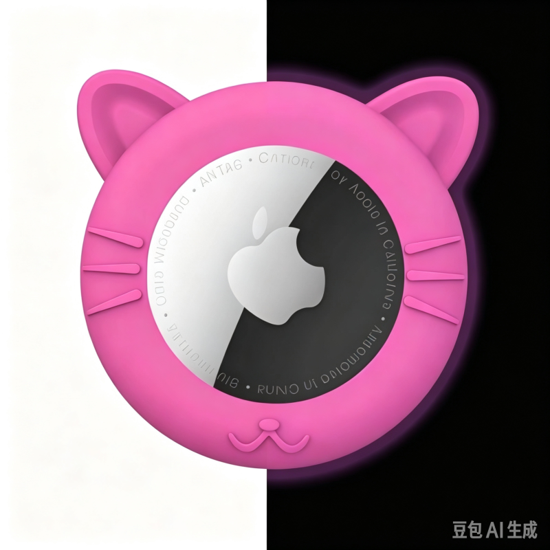 Cute cat Pattern Silicone Airtags Holder for Pets