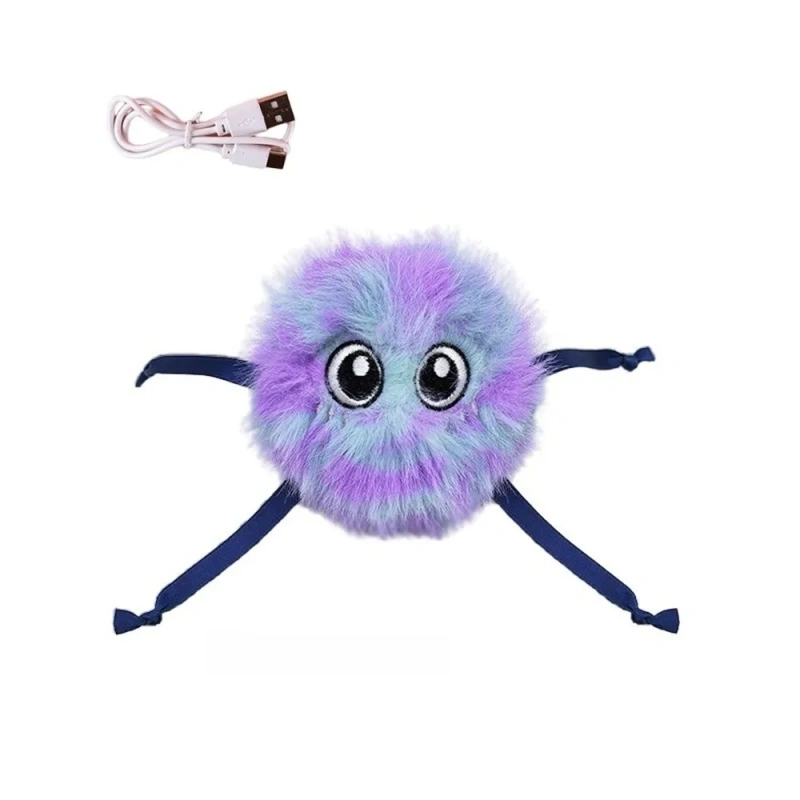 Bite-Resistant Cat Electric Jumping Ball Teeth Cleaning Automatic Interactive Cat Toy Electric USB Rechargeable