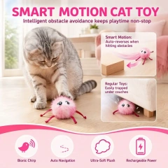 Bite-Resistant Cat Electric Jumping Ball Teeth Cleaning Automatic Interactive Cat Toy Electric USB Rechargeable