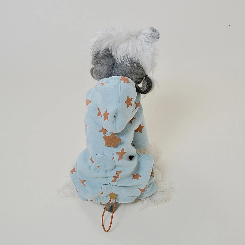 Dog Autumn and Winter Clothes Thermal Sweater Bichon Schnauzer Teddy Small Dog Pet Four-legged Suit Dog Clothes Winter