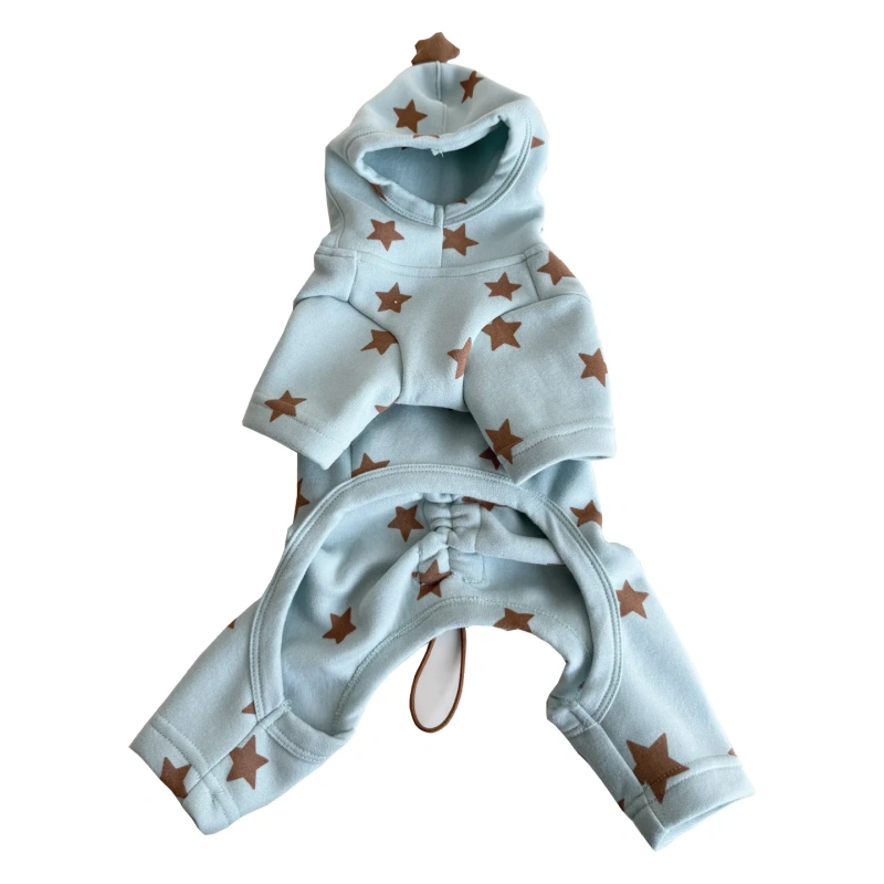 Dog Autumn and Winter Clothes Thermal Sweater Bichon Schnauzer Teddy Small Dog Pet Four-legged Suit Dog Clothes Winter