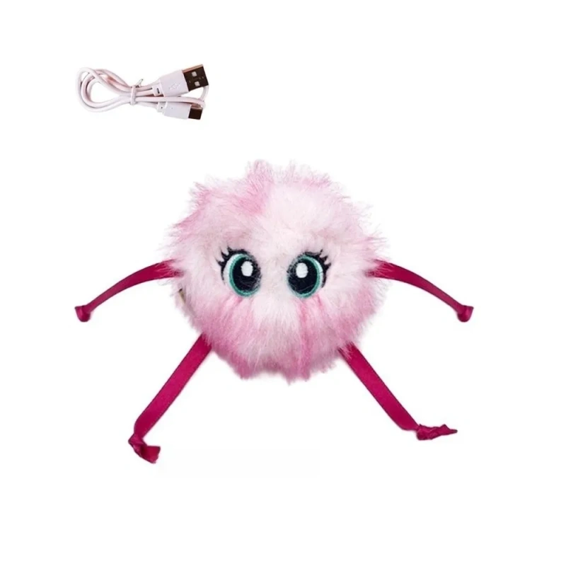 Bite-Resistant Cat Electric Jumping Ball Teeth Cleaning Automatic Interactive Cat Toy Electric USB Rechargeable
