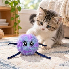 Bite-Resistant Cat Electric Jumping Ball Teeth Cleaning Automatic Interactive Cat Toy Electric USB Rechargeable