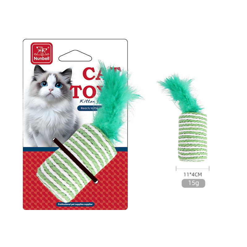 Cat Sisal and Feather Toy
