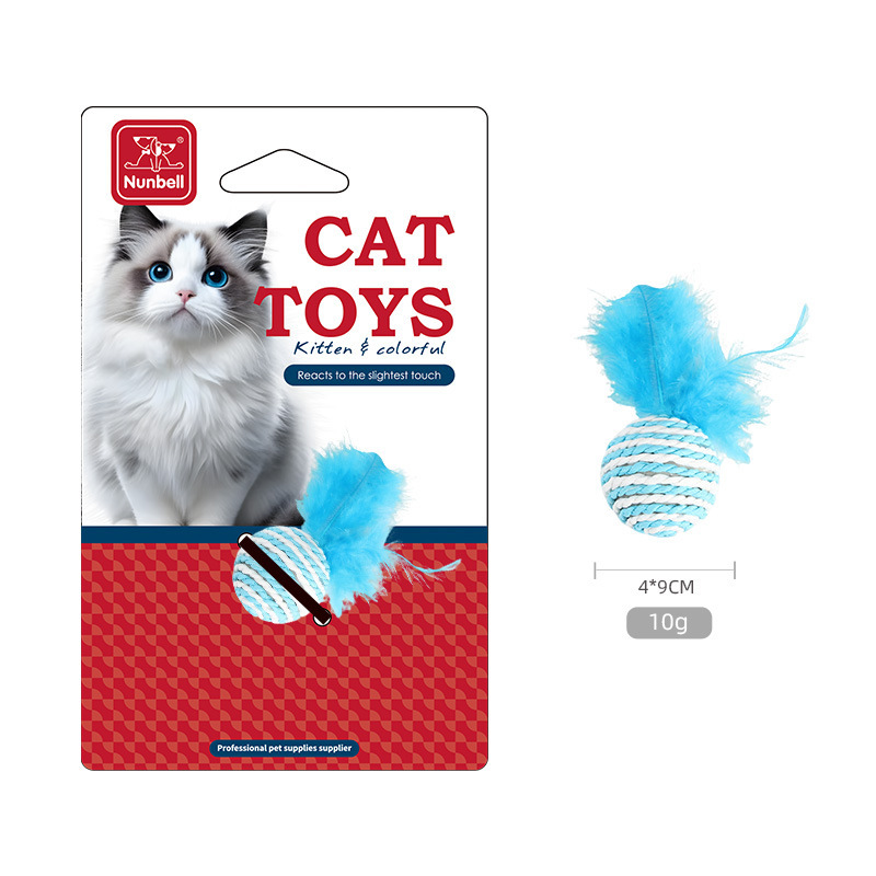 Cat Sisal and Feather Toy