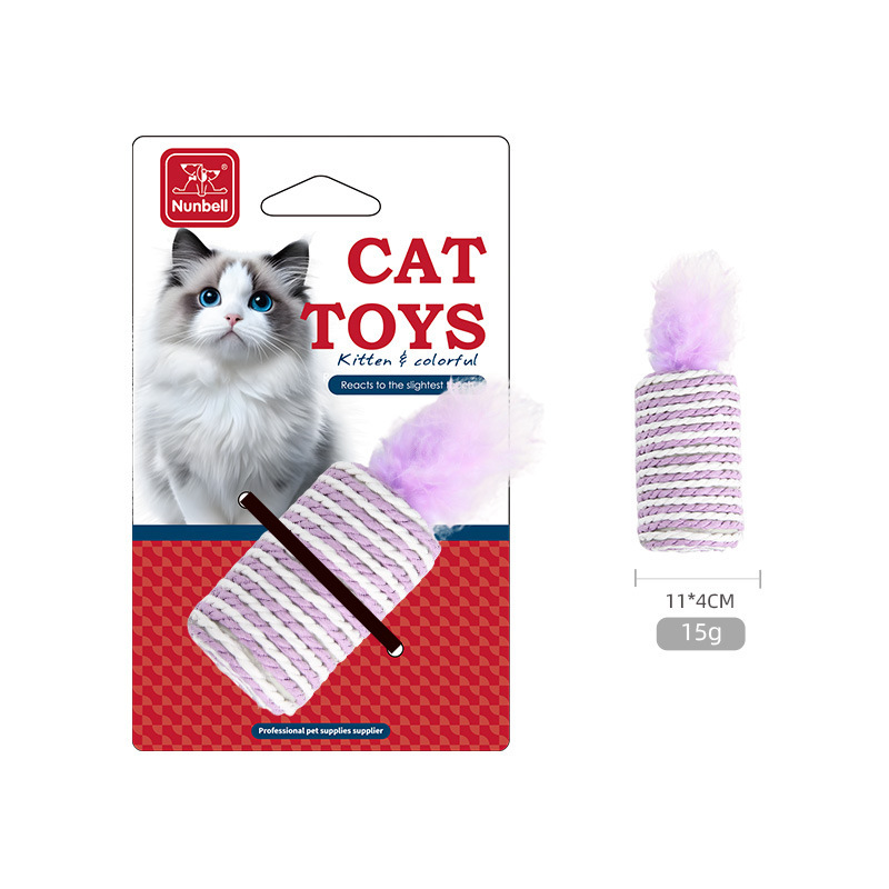 Cat Sisal and Feather Toy
