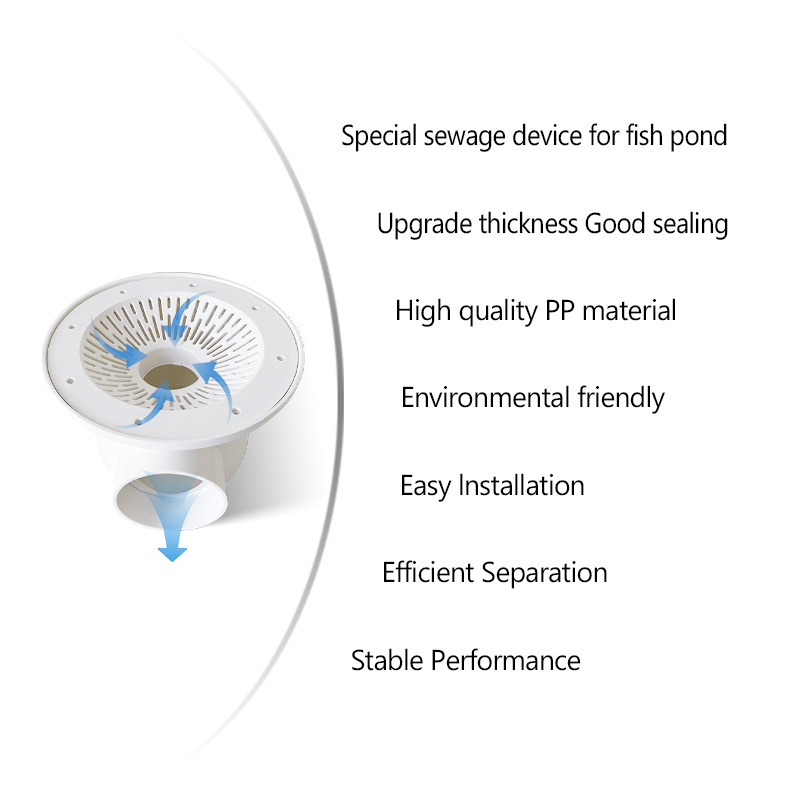 Customize Tilapia Pond Filter Bottom Drain Device For Shrimp Water Recirculating Aquaculture System,YUTANK,Customize Tilapia Pond Filter Bottom Drain Device For Shrimp Water Recirculating Aquaculture System