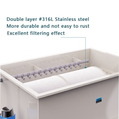 Automatic Box Type PP Drum Filter – 316 Stainless Steel Filter Screen Design for Intensive Aquaculture,ยูแท้งค์